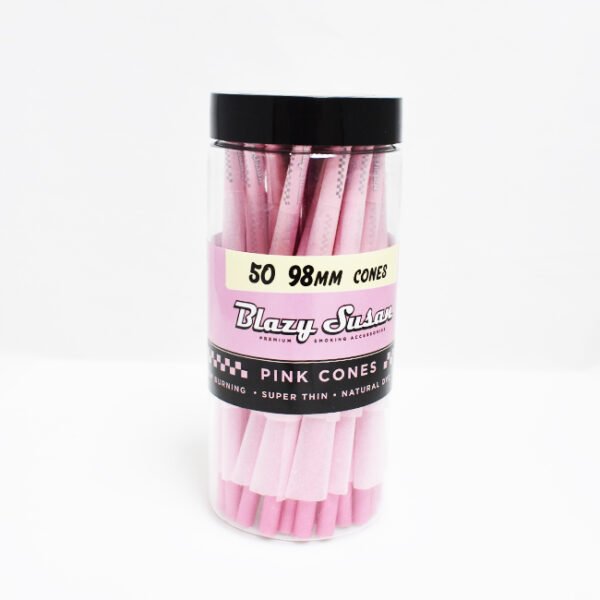BLAZY SUSAN 98MM PINK CONES 50CT JAR