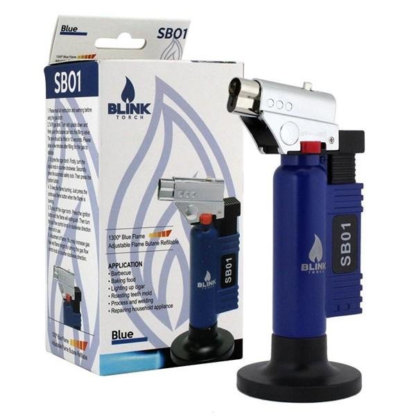 BLINK TORCH REFILLABLE BLUE FLAME BUTANE LIGHTER SB01