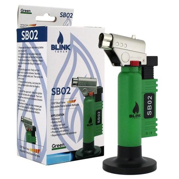 BLINK TORCH REFILLABLE BLUE FLAME BUTANE LIGHTER SB02