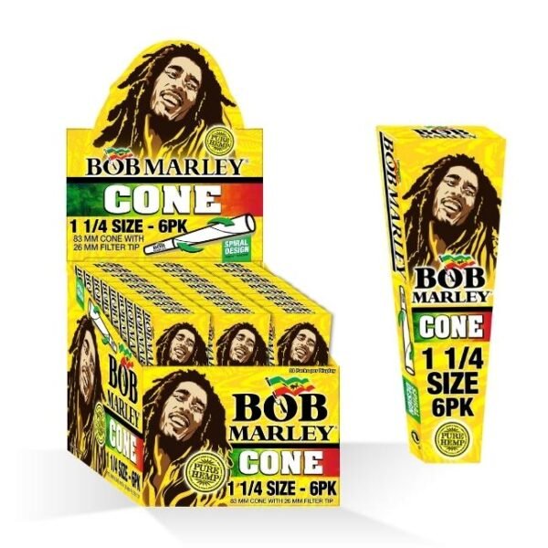 BOB MARLEY PRE ROLLED CONES 33CT/ DISPLAY