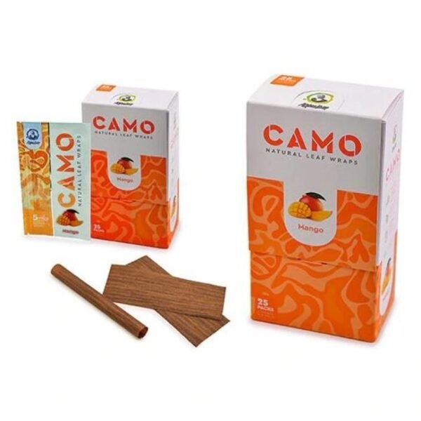 CAMO BY AFGHAN NATURAL LEAF HEMP WRAPS 25CT/ BOX