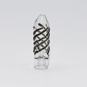 GLASS CHILLUM MOLINE FRYT CHILLUM - 10 CT / BOX ASSORTED COLORS "CH13B"