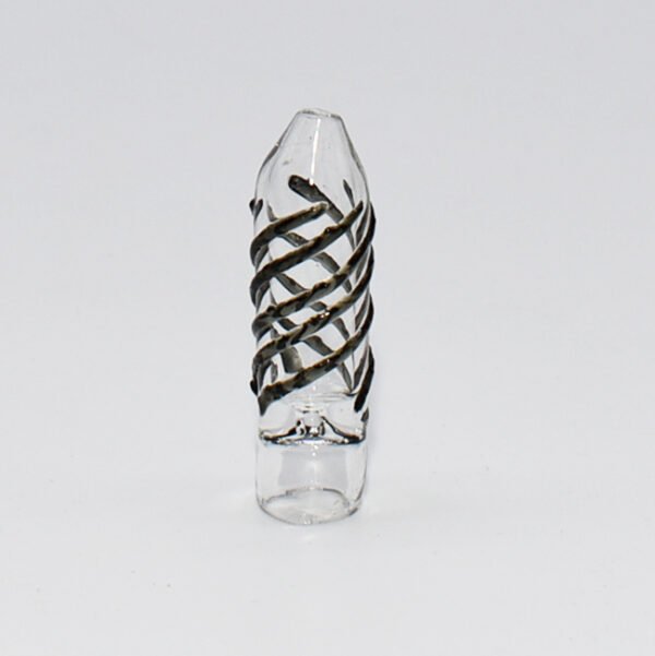 GLASS CHILLUM MOLINE FRYT CHILLUM - 10 CT / BOX ASSORTED COLORS "CH13B"