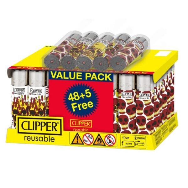 CLIPPER CLASSIC DESIGN LARGE 48 + 5 LIGHTERS