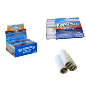 ELEMENTS PRE-ROLLED NATURAL GRAIN CUT TIPS 20CT/ BOX
