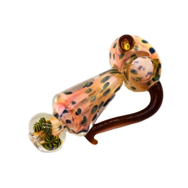 5" GOLD TWISTING HORN DESIGN HEAVY DUTY HAND PIPE