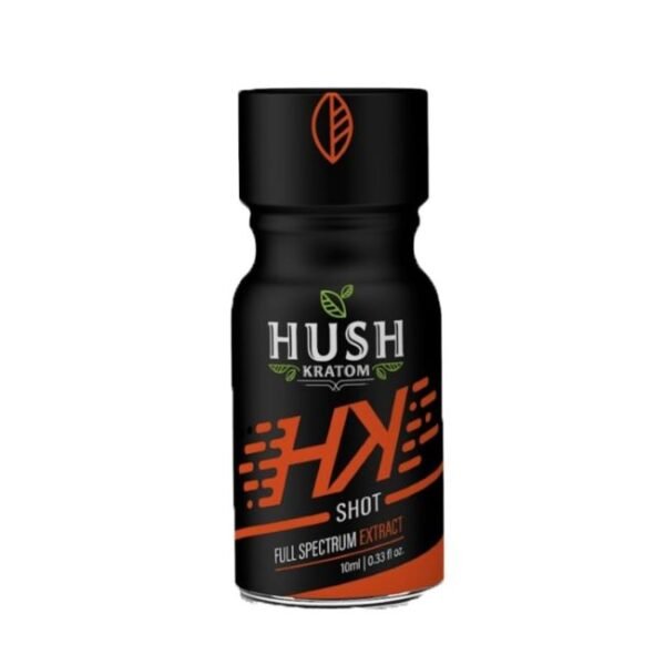 HUSH HK FULL SPECTRUM EXTRACT LIQUID 10ML KRATOM SHOT 12CT/ BOX