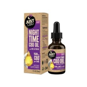 JUST CBD NIGHT TIME FULL SPECTRUM OIL 1500MG 29ML (1FL OZ) BOTTLE