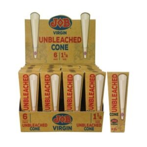 JOB VIRGIN UNBLEACHED CONE 32 PACKS / BOX