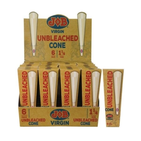 JOB VIRGIN UNBLEACHED CONE 32 PACKS / BOX