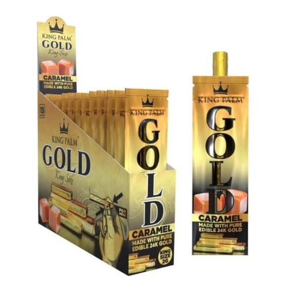 KING PALM GOLD MADE WITH PURE EDIBLE 24K GOLD CONES 15CT/ BOX