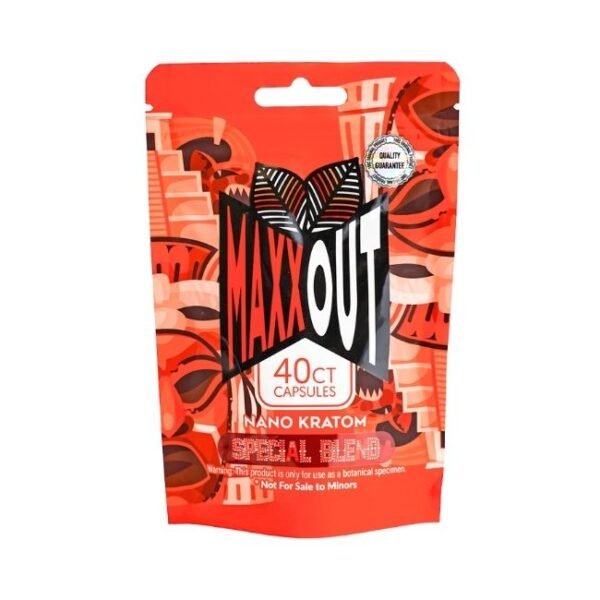 MAXX OUT  KRATOM 40CT CAPSULES BAG