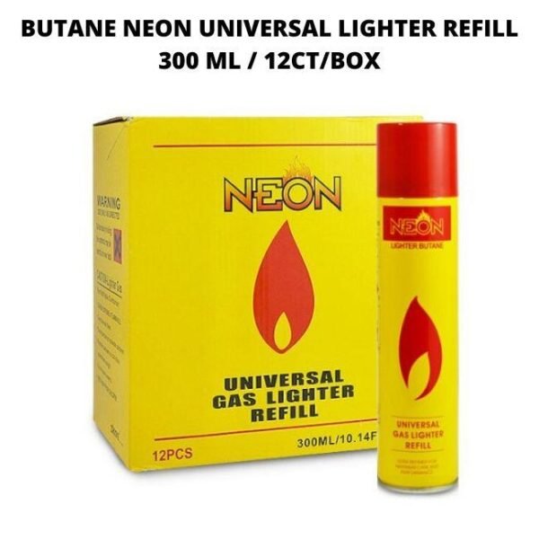 NEON BUTANE YELLOW 300ML 12CT/BOX