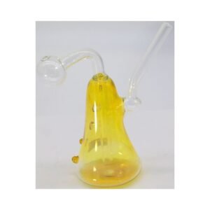 6" SILVER TRI CONE DESIGN DOTTED GLASS TUBE