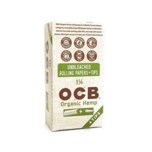 OCB ORGANIC HEMP PAPER + TIPS 1-1/4 (OCTP12OH) 24CTBOX