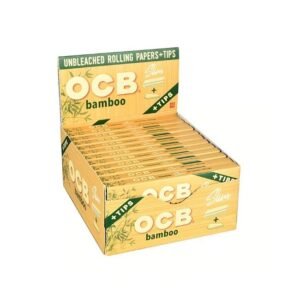 OCB BAMBOO PAPERS + TIPS SLIM (OCTPKSBB) 24CT/ BOX