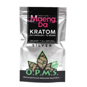 OPMS SILVER KRATOM (72 GRAMS) 120CT CAPSULES