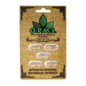 OPMS KRATOM GOLD 5CT CAPSULES