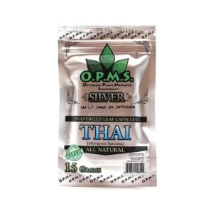 OPMS SILVER KRATOM 19.2 GRAMS 32CT CAPS BOX