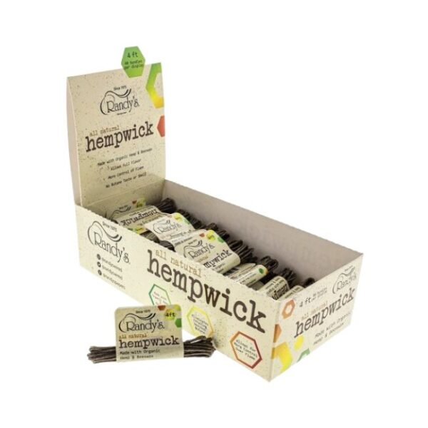 RANDY'S ALL NATURAL HEMPWICK  (4 FT DISPLAY Of 40)