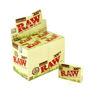 RAW 300'S 1 1/4 PAPER 40PER BOX 300 LEAVES PER  PACK