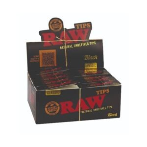 RAW BLACK CLASSIC AUTHENTIC TIPS 50CT/ 50 BOX