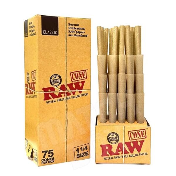 RAW CLASSIC PRE ROLLED CONE 75CT/ BOX
