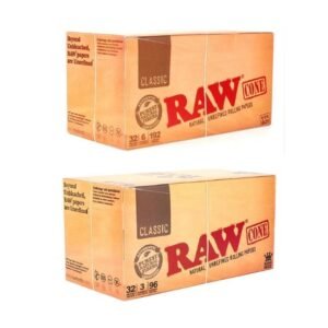RAW CLASSIC PRE-ROLLED CONES 32PK PER BOX