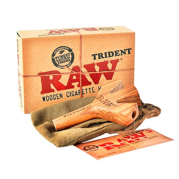 RAW WOODEN CIGARETTE HOLDER