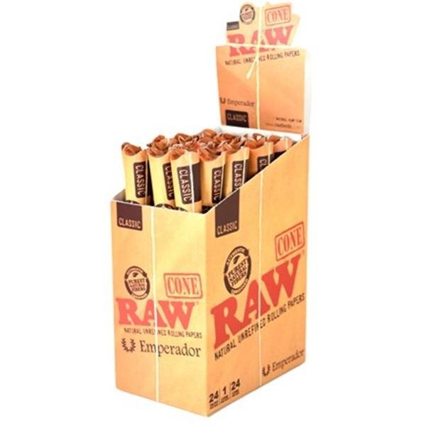 RAW CLASSIC EMPERADOR CONE 24PACK PER BOX