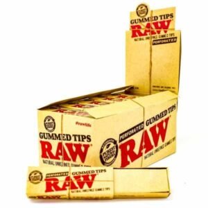 RAW PERFORATED GUMMED TIPS 24 PER BOX