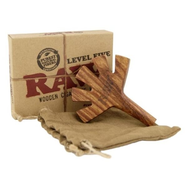 RAW LEVEL FIVE WOODEN CIGARETTE HOLDER