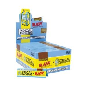 RAW X LYRICAL LEMONADE KING SIZE WIDE ORGANIC HEMP PAPERS 50CT/ BOX