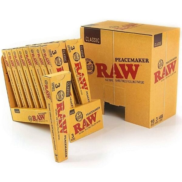 RAW PEACE MAKER CLASSIC (16 PACKS / 48 CONES PER BOX)