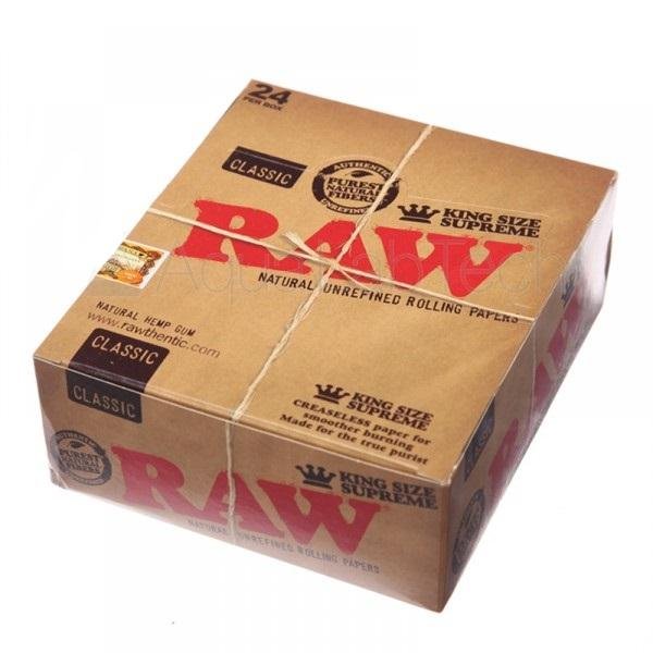 RAW CLASSIC KING SIZE SUPREME PAPER 24 PER BOX