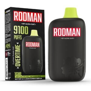 RODMAN 5% DISPOSABLE (160ML) 9100 PUFFS 10CT/ BOX