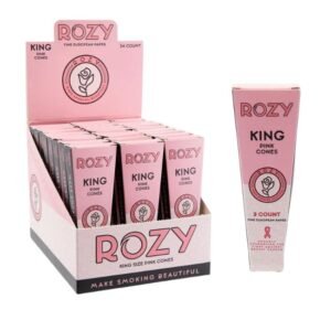 ROZY PINK PRE ROLLED CONES 24CT/ BOX