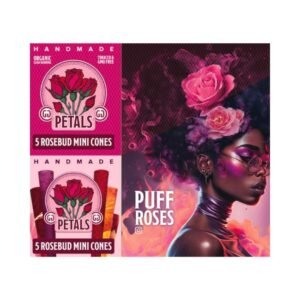 ROSE PETALS HANDMADE 5 ROSEBUD MINI CONES 12CT/ BOX