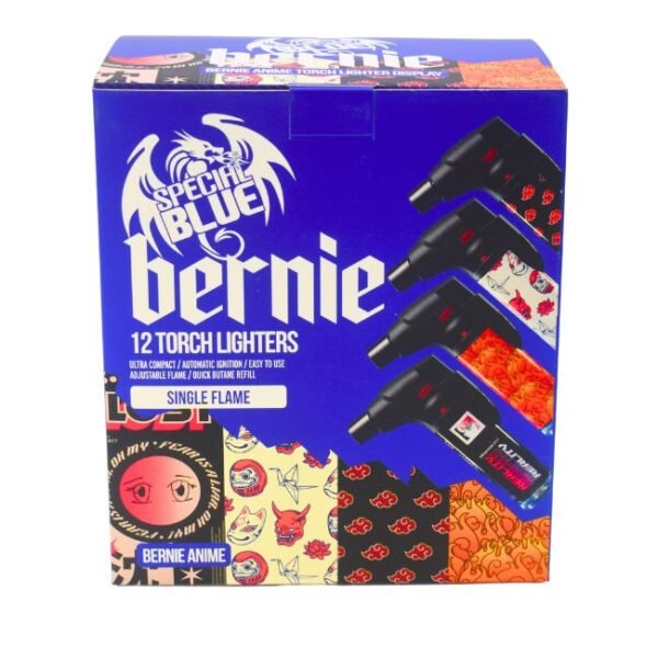 SPECIAL BLUE BERNIE ANIME TORCH LIGHTER (LT165M) 12CT DISPLAY