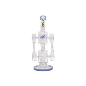 SMOQ GLASS 12" PERC RECYCLER WATER PIPE