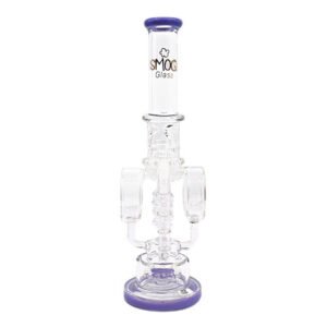 SMOQ 16" SPRING DESIGN GLASS WATER PIPE