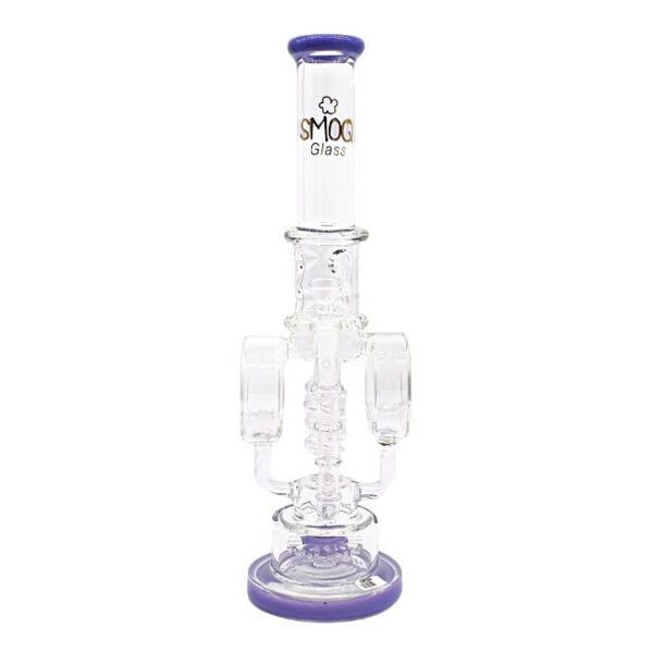 SMOQ 16" SPRING DESIGN GLASS WATER PIPE