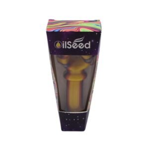 OILSEED GLASS 5" TRIPPY PREMIUM QUALITY HAND PIPE