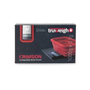 TRUWEIGH CRIMSON SCALE COLLAPSIBLE BOWL 1000G X 0.1G BLK/RED BOWL