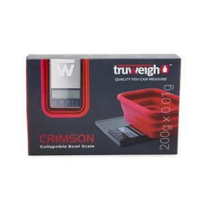 TRUWEIGH CRIMSON SCALE COLLAPSIBLE BOWL 200G X 0.01G BLK/RED BOWL