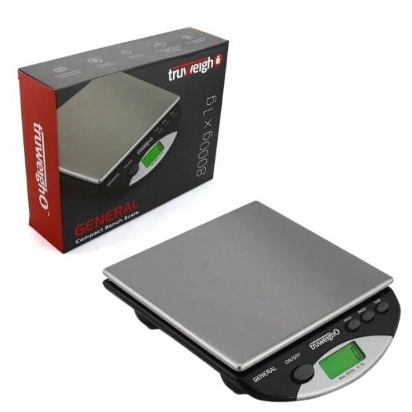 TRUWEIGH GENERAL COMPACT BENCH SCALE BLACK