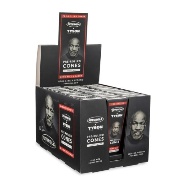 TYSON RANCH 2.0 X FUTUROLA KING SIZE PRE ROLLED CONES 3PK 30CT/ BOX