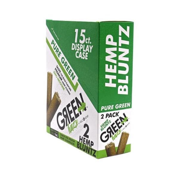 GREEN HAZE BY WILD HEMP 2 PACK HEMP BLUNTZ CIGARILLOS 15CT/ BOX