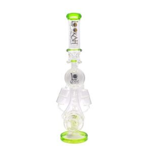 LOOKAH GLASS 18" SPRING DESIGN WITH TWO PERK WATER PIPE
