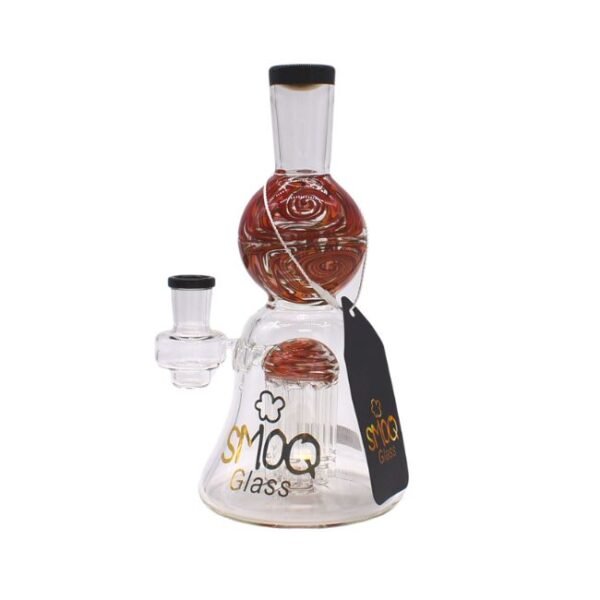 SMOQ GLASS 10" SHOWER HEAD BEAKER WATER PIPE